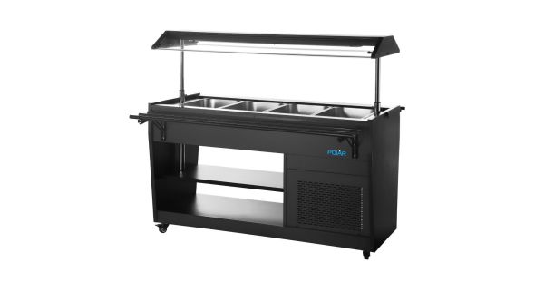 Polar G-Series Refrigerated Buffet Bar in Black