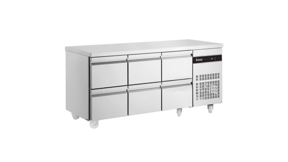 Inomak PN222-HC 429L Six Drawer Gastronorm Counter Refrigerator
