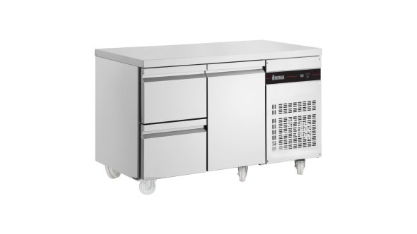 Inomak PN29-HC 274L Double Drawers Single Door Gastronorm Counter Refrigerator