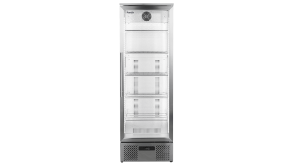 Prodis NT10ST-LE Hinged Glass Single Door Stainless Steel Upright Bottle Cooler, 340L