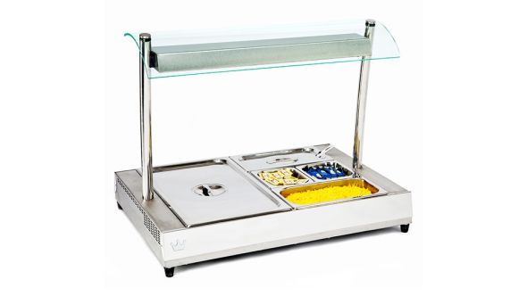 King Edward VCS-2 - Large Vista Cold Server - Stainless Steel 2 x 1/1gn - Gantry Available