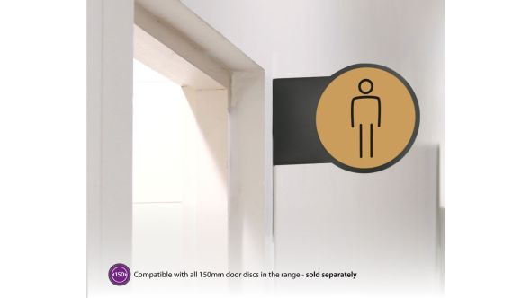 Projecting Toilet Door Sign