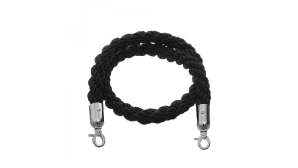 Black 1.5 metre Twisted Rope - RBS008 BLACK