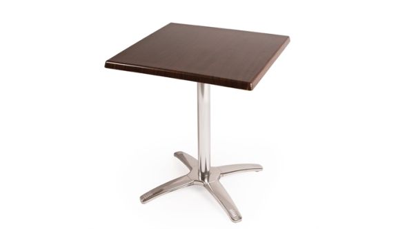 Bolero Special Offer Bolero Square Dark Brown Table Top and Base Combo SA225