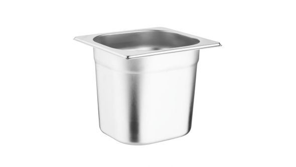 Vogue Stainless Steel Gastronorm Tray Set with Lids 1/6 (6 pack)