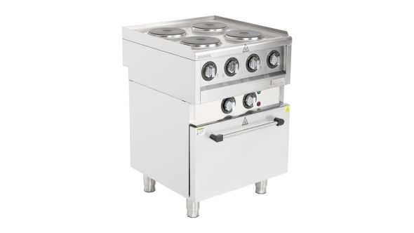 Buffalo 600 Series 4 Plate Electric Convection Oven Range