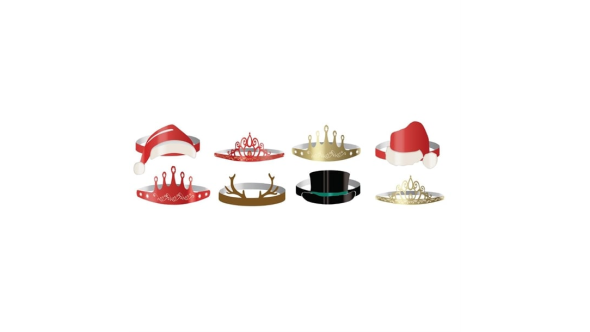 Swantex Christmas Adjustable Headband Hats (144 Pack)