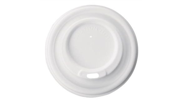 Fiesta Compostable Bagasse Coffee Cup Lids 340ml / 12oz (1000 Pack)