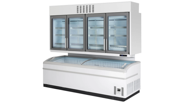 Tefcold SUPER ARV215DE Grey RAL7016 Combi Top Section 542L