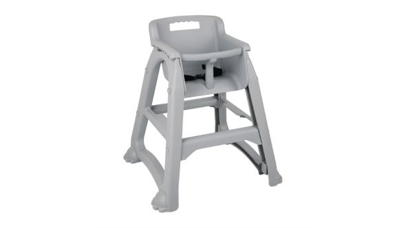Bolero Bolero Grey PP Stackable High Chair DA693