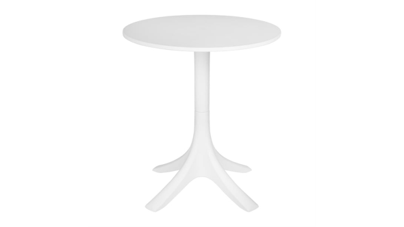 Bolero Bolero Mateo 600mm Round Café Table - White SA832