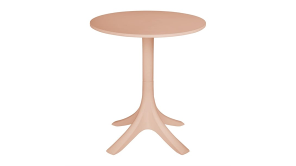 Bolero Bolero Mila 600mm Round Café Table - Nude Pink SA830