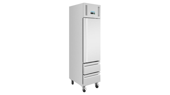 Polar G-Series Single Door and 2 Drawer Slimline GN Cabinet Freezer 180Ltr