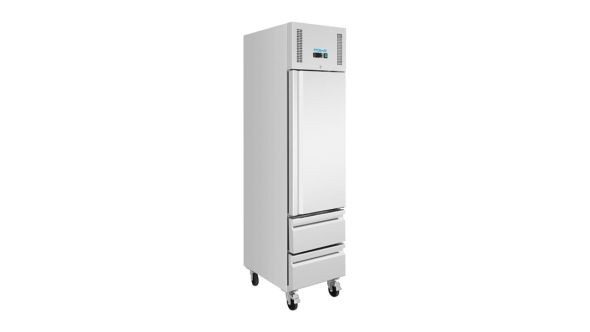 Polar G-Series Single Door & 2 Drawer Slimline GN Cabinet Refrigerator
