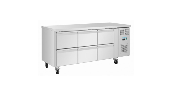 Polar U-Series Six Drawer Gastronorm Counter Fridge