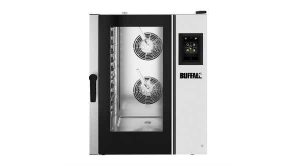 Buffalo Smart Touchscreen Combi Oven 11 x GN 1/1 with Stand & Installation Kit