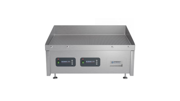 Synergy GRID900E-R Electric Griddle with Ribbed Mild Steel Top & Garnish Rail