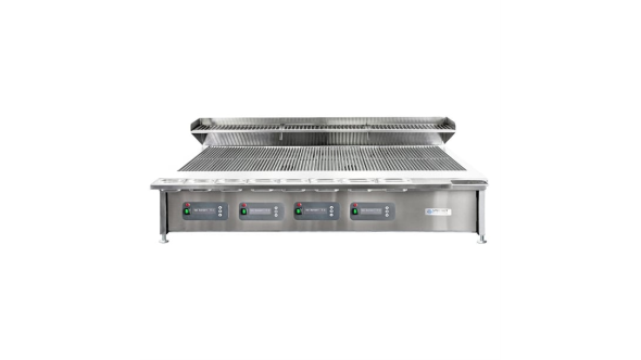 Synergy Grill Trilogy Nat Gas Chargrill with Garnish Rail & Slow Cook Shelf ST1700