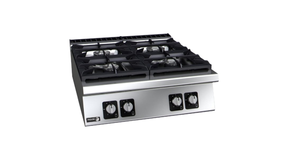Fagor 900 Series 4 Burner Countertop Extra High Power Gas Hob 40.8kW