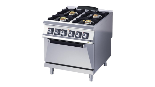 Olis Heavy Duty 4 Burner Electric Static Oven Range D94