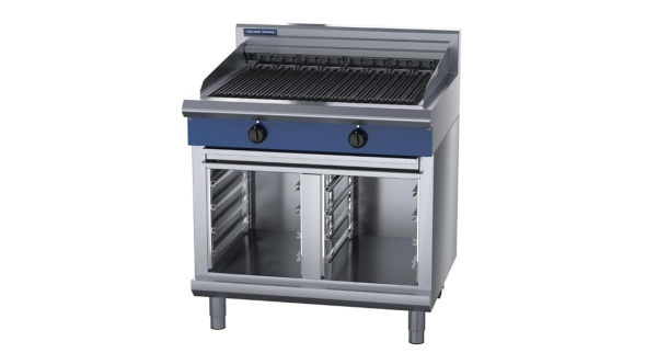 Blue Seal 900mm Electric Chargrill with Cabinet Base UKE596D-C