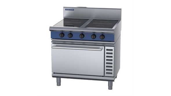 Blue Seal 900mm Induction Oven Range 4 x Round 5.0kW UKIN54R5