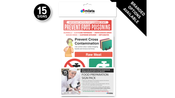 Food Preparation Sign Pack - FPRPK 15 Signs