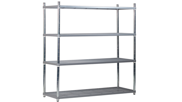 4 Tier Nylon Coated Quartermaster Shelving - 1700mm High, 500mm Deep & Different Widths Available
