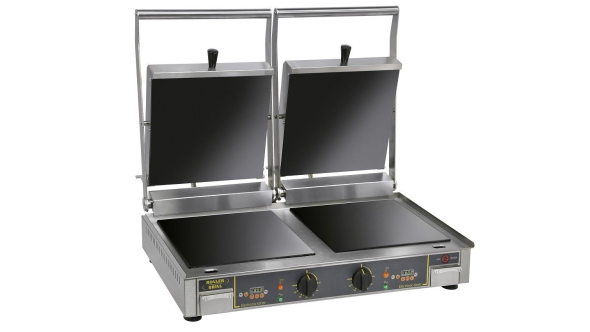 Roller Grill D'PANINI FT Large Double -  Flat Top & Base Plates Contact Grill