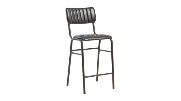 Everyday Tavo Stacking Mid Bar Stool Vintage Black (2 Pack) HS789