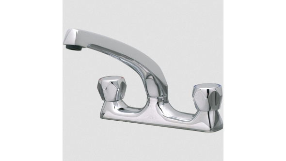 CaterTap WRCT-500MD 1/2-inch Dome head Deck Mixer with Swivel Spout