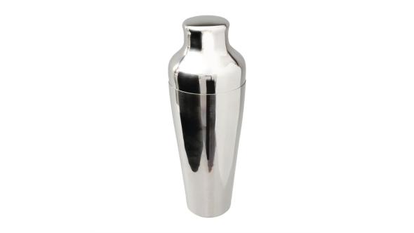 Beaumont Mezclar Art Deco French Cocktail Shaker Stainless Steel 550ml 3337