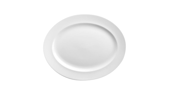 Churchill White Oval Rimmed Dishes 365x293mm (6 Pack) WH RD141