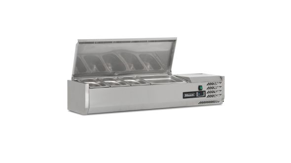 Blizzard TOP1200EN 1.2m Hinged 1/3 Gastronorm Prep Top