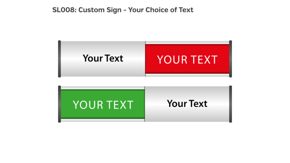 Custom Printed Sliding Door Sign