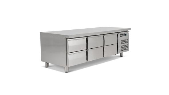 Blizzard SNC3-DRW Six Drawer Low Height Snack Counter