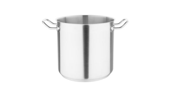 Vogue Stainless Steel Deep Stock Pot 24cm