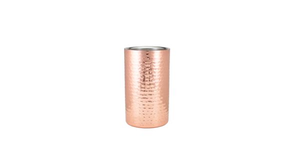 GenWare Hammered Copper Plated Wine Cooler