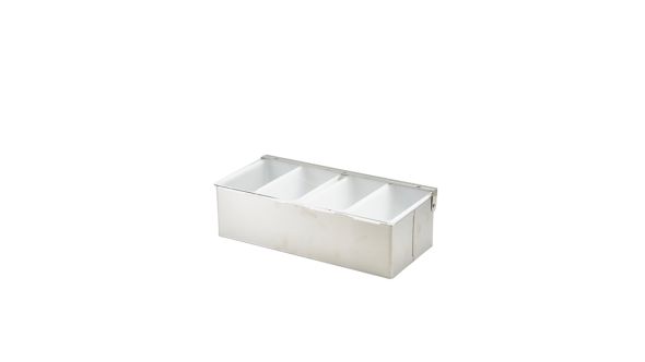 GenWare 4 Part Stainless Steel Condiment Holder