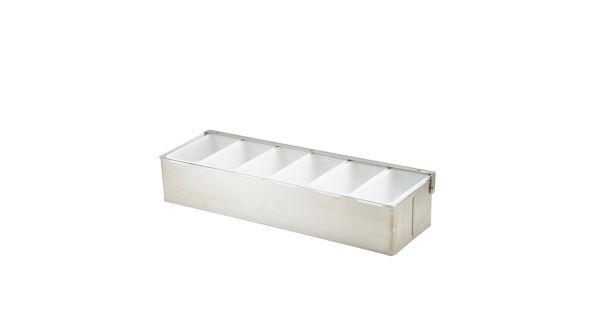 GenWare 6 Part Stainless Steel Condiment Holder