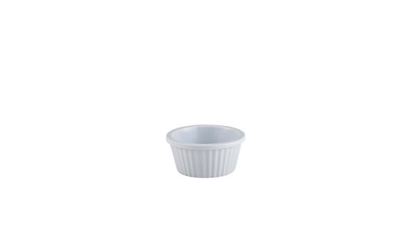GenWare Melamine White Fluted Ramekin 28ml/ 1oz