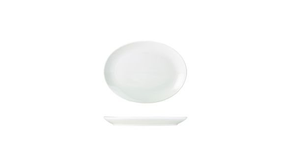 Genware Porcelain Oval Plate 21cm/ 8.25"