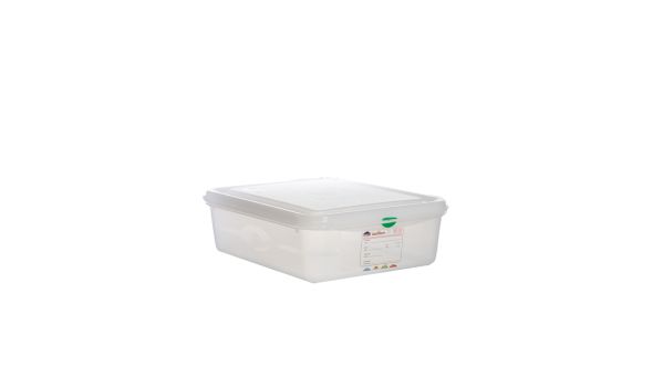 GN Storage Container 1/2 100mm Deep 6.5L