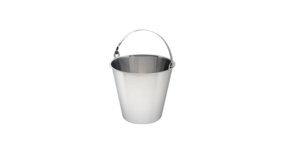 Swedish S/St. Bucket 10 Litre Graduated