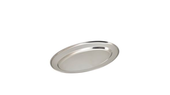 GenWare Stainless Steel Oval Flat 35cm/ 14"