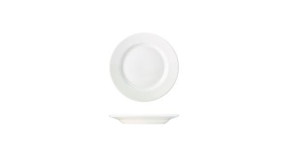 Genware Porcelain Classic Winged Plate 17cm/ 6.5"