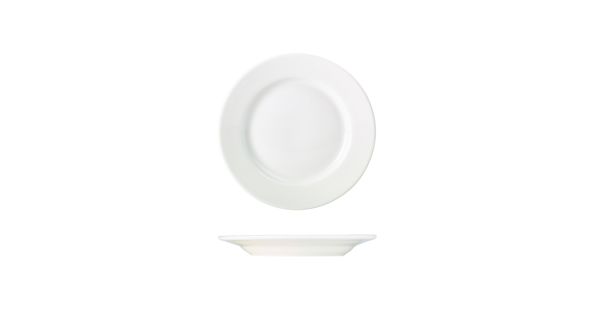 Genware Porcelain Classic Winged Plate 19cm/ 7.5"