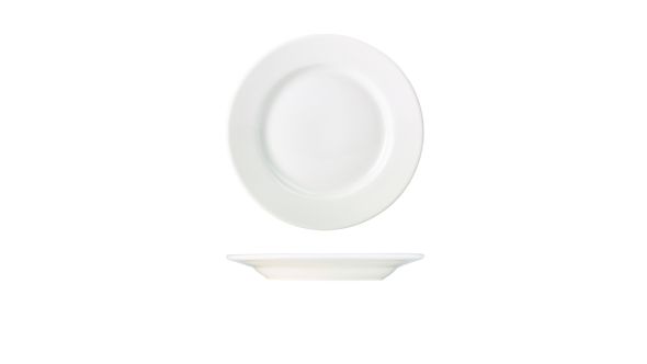 Genware Porcelain Classic Winged Plate 23cm/ 9"