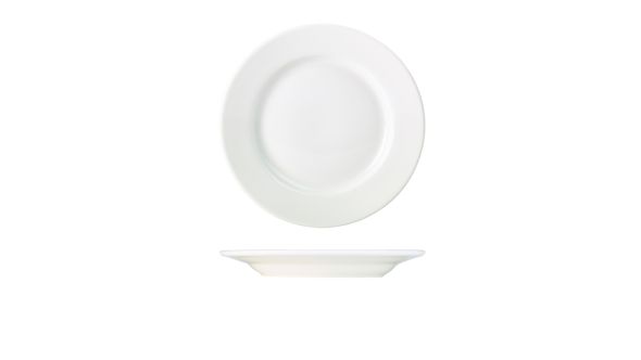 Genware Porcelain Classic Winged Plate 26cm/ 10.25"