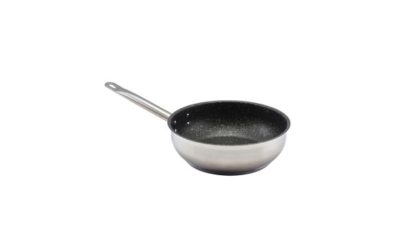 GenWare Non Stick Teflon Stainless Steel Sauteuse Pan 24cm